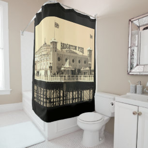 Brighton Pier UK Vacation Destination Shower Curtain
