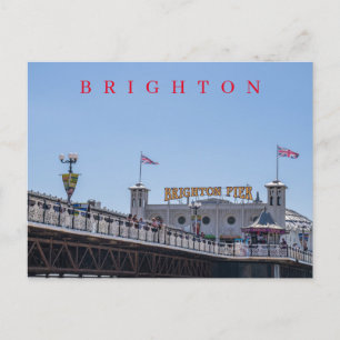 Brighton Pier view postcard