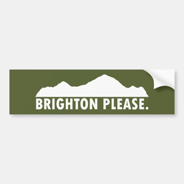 Brighton Please Bumper Sticker (Front)