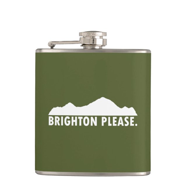 Brighton Please Hip Flask (Front)