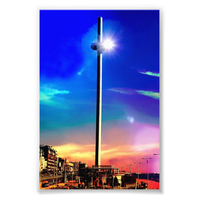 Brighton Seafront with i360 Photo Print (Front)