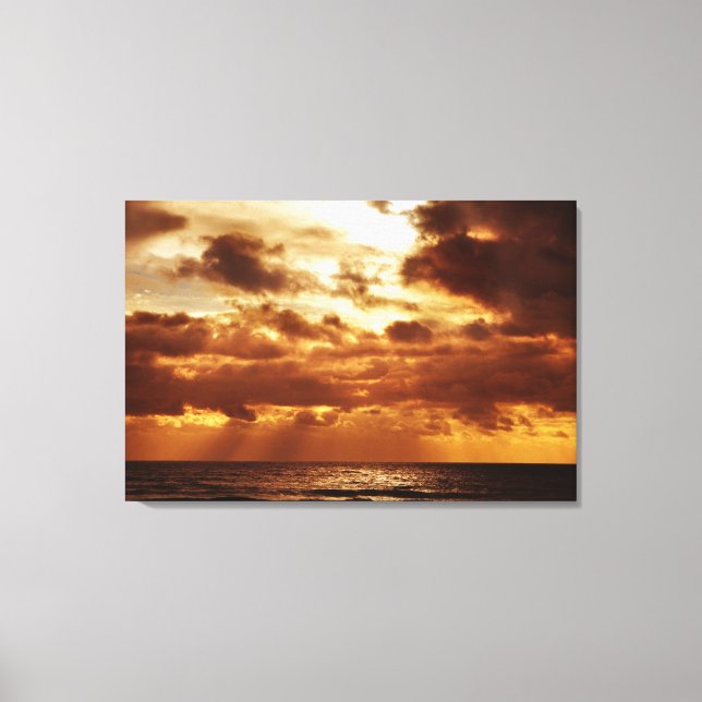 brighton sunset canvas print (Front)