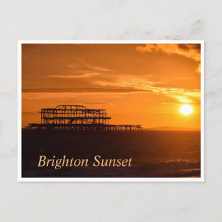 Brighton Sunset Postcard