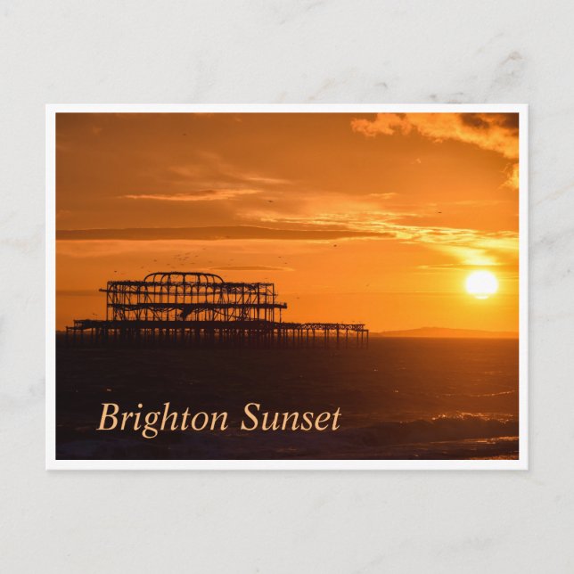 Brighton Sunset Postcard (Front)
