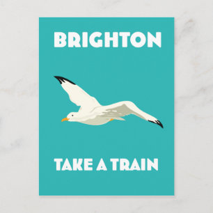 Brighton "Take a Train" Postcard