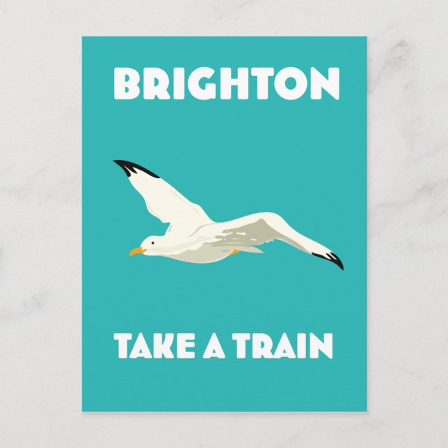 Brighton "Take a Train" Postcard (Front)