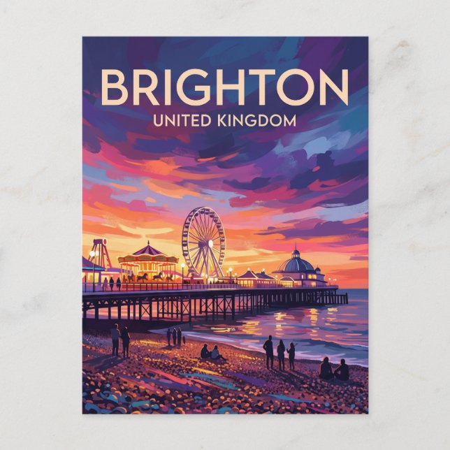 Brighton United Kingdom Postcard (Front)