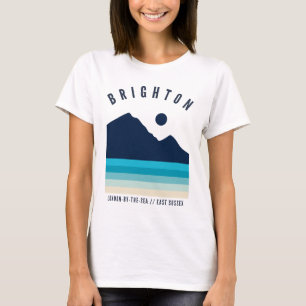 Brighton United Kingdom Retro Vintage Beach T-Shirt