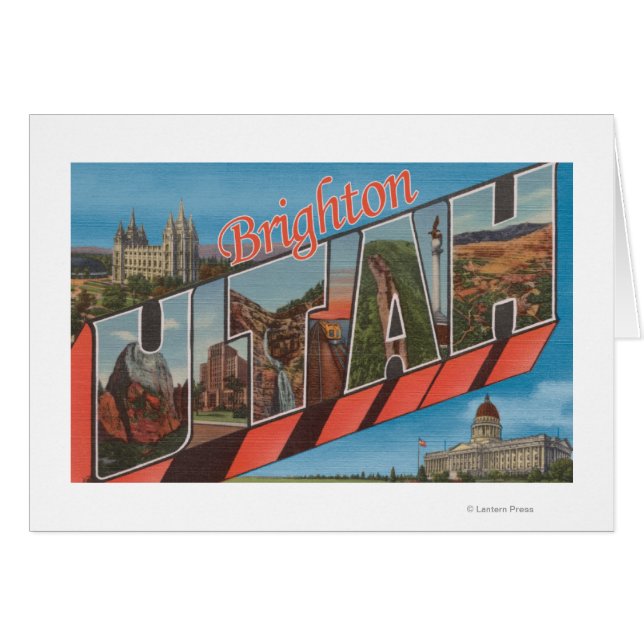Brighton, Utah - Large Letter Scenes (Front Horizontal)