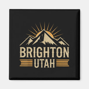Brighton utah mountain skiing vacation ski utah magnet