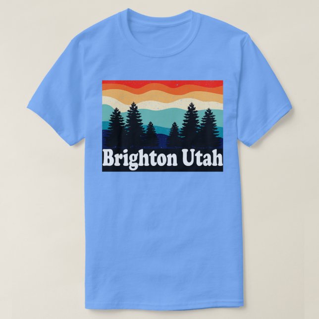 Brighton Utah Retro T-Shirt (Design Front)