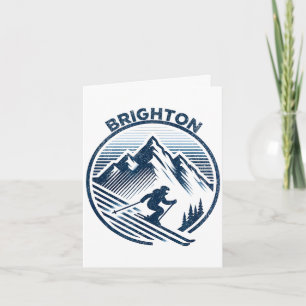 Brighton utah ski resort winter skiing card