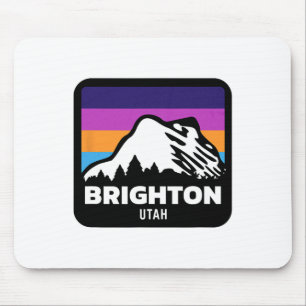 Brighton Utah Skiing Snowboarding Family Ski Trip Mouse Pad