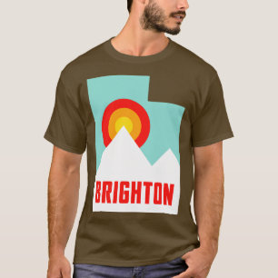 Brighton Utah State Retro Mountains T-Shirt