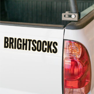 BRIGHTSOCKS BUMPER STICKER