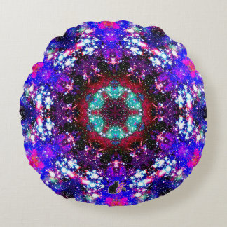 Brilliance Stellar Kaleid Round Pillow