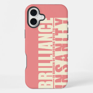 BRILLIANCE VS INSANITY custom iPhone case