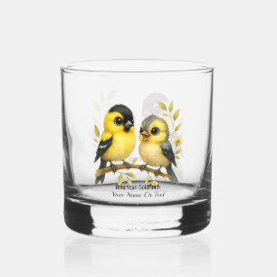 Brilliant American Goldfinch Glass