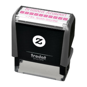 "Brilliant Answer!" Tutor Rubber Stamp