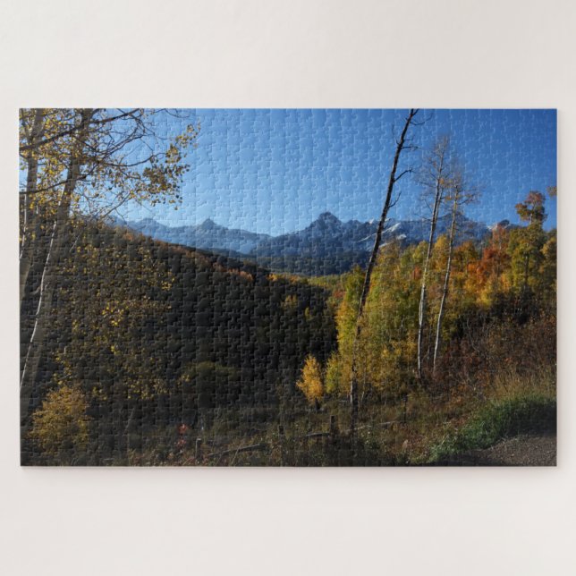 Brilliant Autumn Colours San Juan Range Colorado Jigsaw Puzzle (Horizontal)