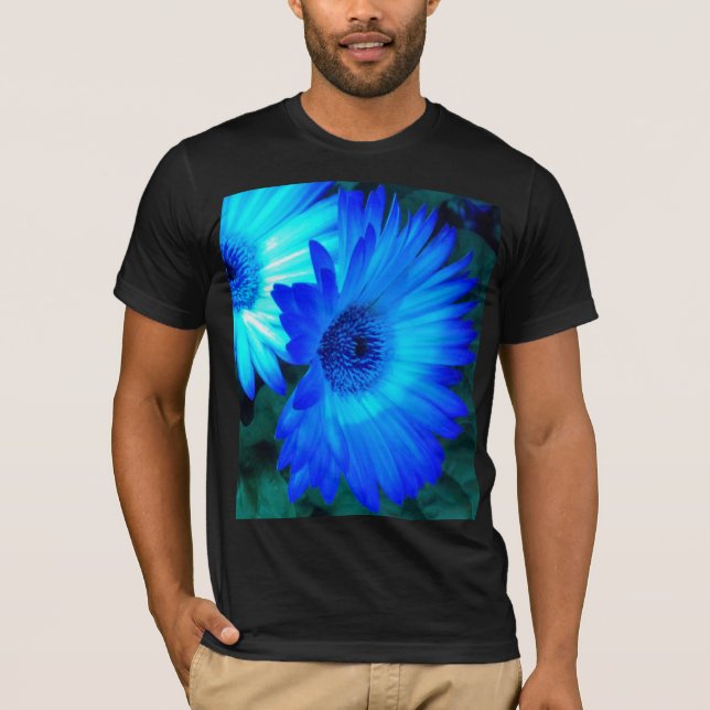 Brilliant Blue Daisies T shirt (Front)
