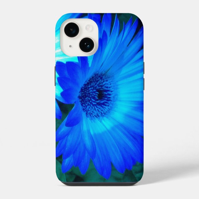 Brilliant Blue Daisy  iPhone Case (Back)