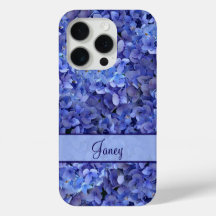 Brilliant Blue Hydrangea Floral iPhone X Case