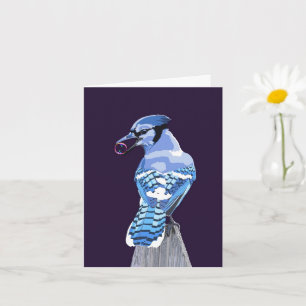 Brilliant Blue Jay  Card