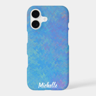 Brilliant Blue Marbled Artsy Personalised