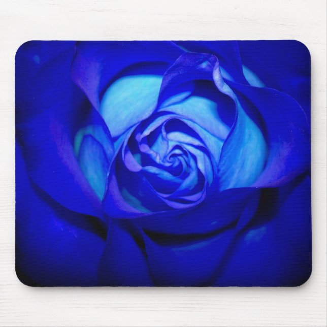 Brilliant Blue Rose mousepad (Front)