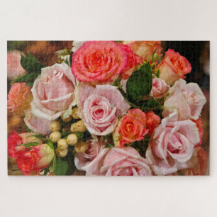 Brilliant bouquet of roses jigsaw puzzle