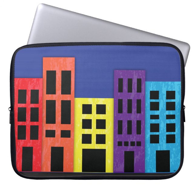 Brilliant Buildings Laptop Sleeve (Front)
