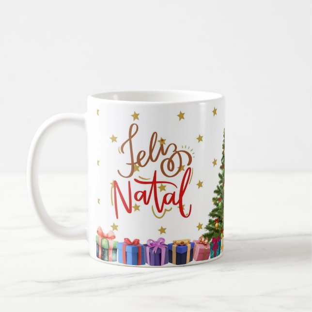 Brilliant Christmas white cup (Left)