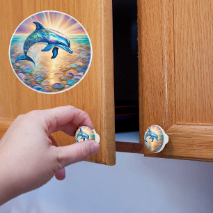 Brilliant Dolphin Ceramic Knob