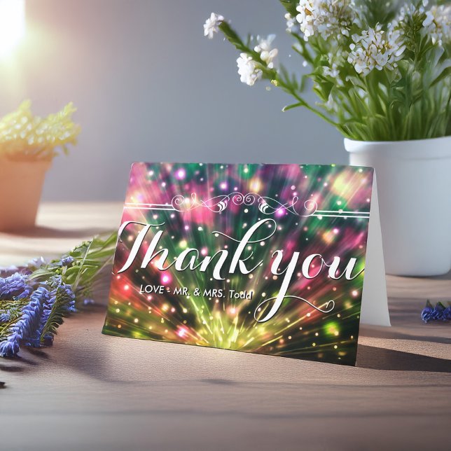 Brilliant Fireworks |WEDDING THANK YOU CARD (Creator Uploaded)