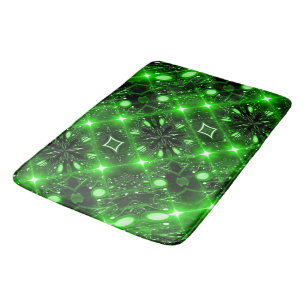 Brilliant green bath mat