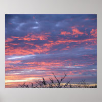 Brilliant Hawaiian Pink and Lavender Sunset Sky