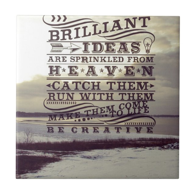 Brilliant Idea From Heaven Be Creative Frozen Lake Tile (Front)