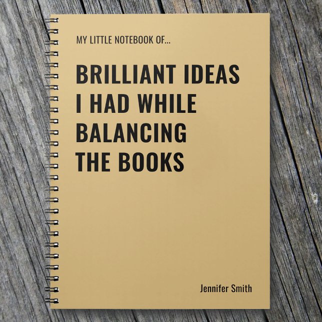 Brilliant Ideas Funny Accountant Notebook (Creator Uploaded)
