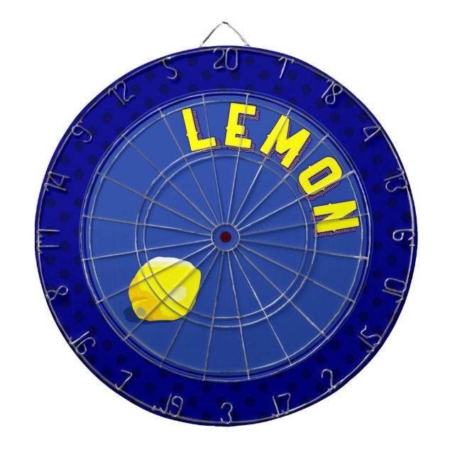 brilliant lemon dartboard (Front)