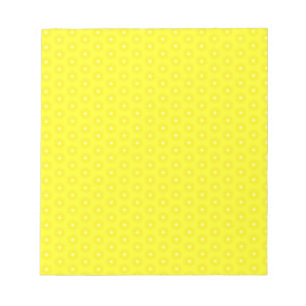 Brilliant Lemon Yellow Sunshine Stars Pattern Notepad