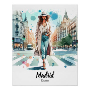 brilliant Madrid poster