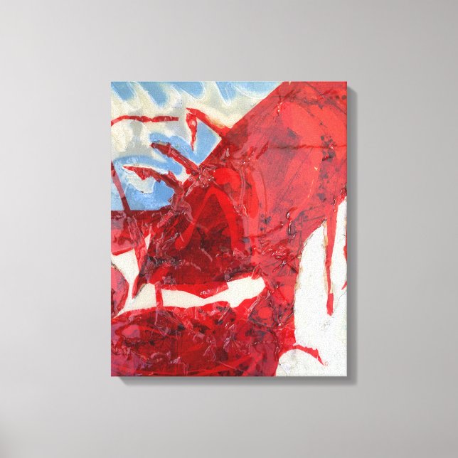Brilliant Maine Lobster Canvas Print (Front)