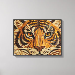Brilliant Match Box Tiger Canvas Art