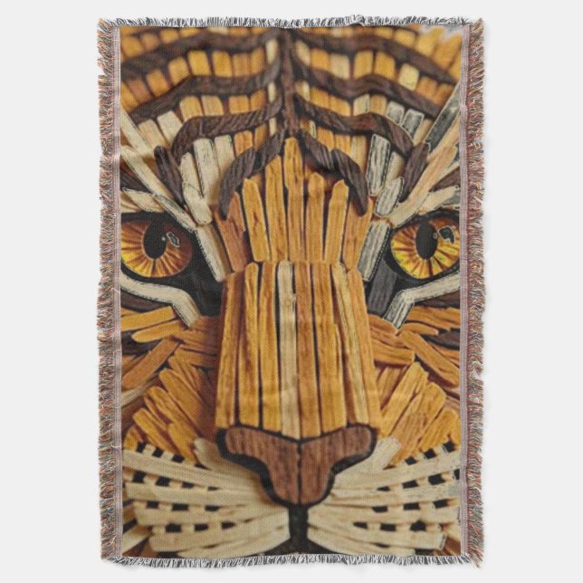 Brilliant Match Box Tiger  Throw Blanket (Front Vertical)