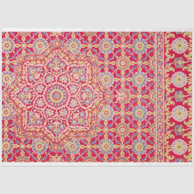 Brilliant medallion design decoupage paper (Front)