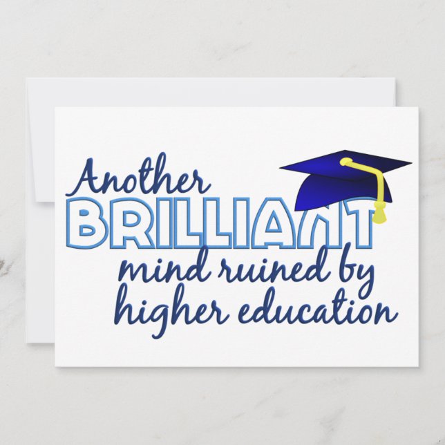Brilliant Mind custom invitation (Front)