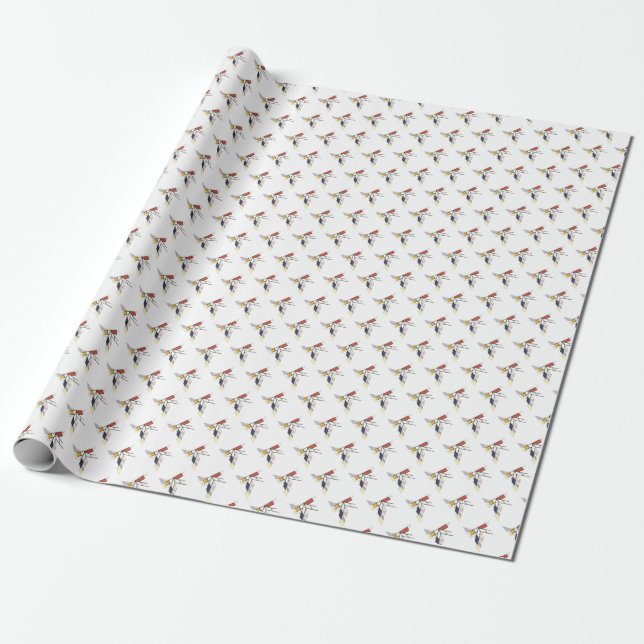 Brilliant Neoplasticism Art Monogram. Letter K Wrapping Paper (Unrolled)