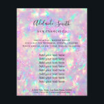 brilliant opal photo design flyer<br><div class="desc">beauty salon professional makeup artist flyer</div>