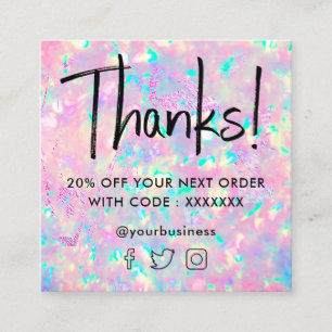 brilliant opal texture discount card